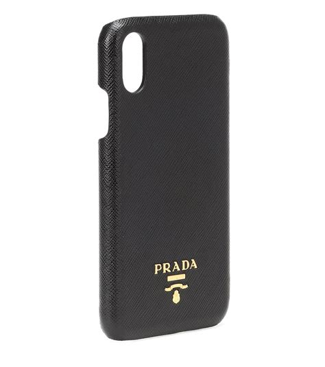 prada black saffiano iphone xr case|Black Saffiano Leather Smartphone Case .